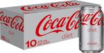 Coca-Cola Diet Soft Drink Multipack Cans 10x 375ml - $5.99 + Delivery ($0 with Prime) @ Amazon AU Warehouse
