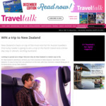Win a 3-Night Trip to New Zealand for 2 from Travel Talk Magazine