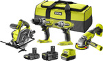 Ryobi 18V ONE+ 2.0Ah/4.0Ah 4-Piece Combo Kit $265 + Delivery ($0 C&C/ in-Store/ OnePass with $80 Online Order) @ Bunnings