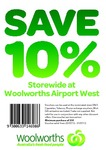 10% off Woolies Airport West (VIC) ($50 Minimum Spend) Wednesday 25 July to Tuesday 31 July 2012