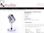 Vintage Silver Portable Microphone with Stand for $8.99 USD + Free Shipping