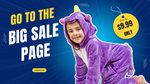 Kids and Adult Onesies $9.99 (Selected Sizes) + Delivery ($0 Pick up at Marrickville, NSW) @ KCM Australia