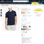 [Prime] Lacoste Men's Basic Slim Fit Polo from $51 Delivered @ Amazon AU