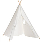 Large Teepee Tent Kids Cotton Canvas Pretend Play House Entertainment White US$22.99 (A$35.56) Delivered @ BANGGOOD AU