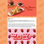 Win 1 of 125 Strawberry Menu Items or a Pair of Socks from San Churro