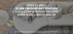 Win a $2,000 Freedom Gift Voucher and Complimentary Freedom Interior Decorator Session from The Block Shop