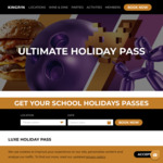 Luxe Holiday Pass (1 Activity, $15 Food/Drink Voucher, $20 Arcade, 200 Prize Tickets) $48 Per Person @ Kingpin
