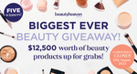Win 1 of 5 $2,500 Beauty Prize Packs from Beauty Heaven