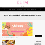 Win a Skinny Mocktail Variety Pack Valued at $250 from Slim Magazine