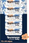 Pureness Baby Wipes - Pack of 12 (768 Wipes) - $27.50 ($23.38 S&S) + Delivery ($0 with Prime/ $59 Spend) @ Amazon AU