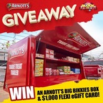 Win a $1,000 Flexi eGift Card + an Arnott’s Big Bikkies Toolbox Filled with Arnott’s Biscuits from Arnott's