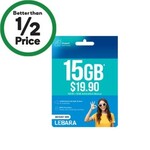 Lebara 30-Day Prepaid SIM Starter Pack 15GB $7 (Was $19.90) @ Woolworths (in-Store Only)