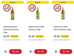 Sabrini Chutney Different Flavours Half Price @ Coles $2.25