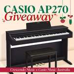 Win a Casio Digital Piano AP270 with Bench Seat and Delivered from Crescendo Music + Casio