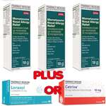 3x 140dose Mometasone Nasal Spray + 70x Cetirizine 10mg or 70x Loratadine 10mg $41.99 Delivered @PharmacySavings