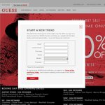 GUESS 50% off RRP Entire Stock Online with Code 50off