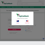 US$5 Extra Cash Back on US$10 Spend @ TopCashback US