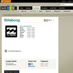 DFO Homebush Billabong Store 50% off marked price