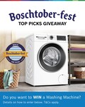Win a Bosch Series 6 Washing Machine (WGG254Z0AU) Valued at $1,749 from Bosch Home