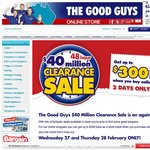 48 Hr 40 Million Clearance Sale @ The Good Guys - 15% off Samsung TV's