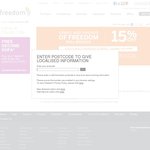 Freedom Furniture 15% off 25-28 April Friends and Family Offer