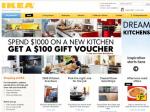 Spend $1000 on a new kitchen at IKEA and get a $100 gift voucher.