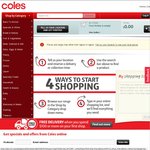 Coles Online: $10 off AND Free Delivery - Save up to $21 (First Order Only, $100 Minimum Spend)