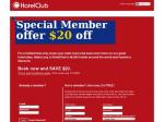 AU $30 off a Booking with HotelClub - (AU $350 Minimum Spend)