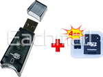 $3.59 Posted: 4GB Micro SD Memory Card with Free SD Adapter + TF Card Reader Free Shipping @ Eachmall