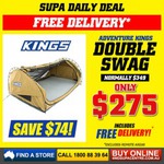 Double Swag - Adventure Kings $275 Delivered @ 4WD Supa Centre