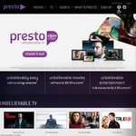 1 Month FREE Trial: Presto Movie + TV Streaming
