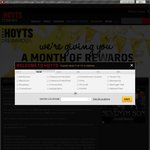 Watch Any 2 Movies during March and Receive a FREE Ticket This April @ HOYTS