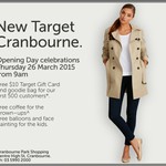 FREE $10 Gift Card - First 500 Customers in Store at Target Cranbourne VIC 9am Thurs 26th March