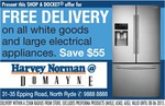 Free Delivery from Harvey Norman@Domayne - North Ryde Location NSW