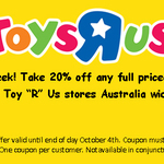 20% off Full Playdoh @ Toys R Us (Voucher Required)