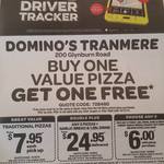 2 Value Pizzas for $5 @ Domino's Tranmere SA