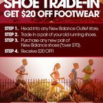 New Balance Outlet Stores $20 off $70 Spend with Old Shoe Trade in