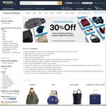 Cyber Monday Week: 30% off Selected Clothing, Shoes, Jewelry, Watches & More Sold by Amazon.com @ Amazon