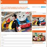 Win 1 of 5 Family Passes to 'A Day Out With Thomas' at The Workshops Rail Museum from Must Do Brisbane [QLD]