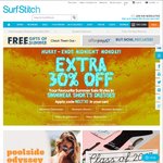 Flash Sale: Extra 30% off Sale Items @ SurfStitch