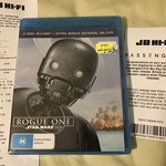 Star Wars: Rogue One 2 Disc Blu-Ray with BONUS DVD for $29.98 - JB Hi-Fi