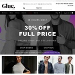 30% off The Full Price on Everything at Glue Store Online Only + Free Delivery on Orders over $75