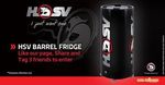 Win an HSV Barrel Fridge Worth $495 from Bar Fridges Australia