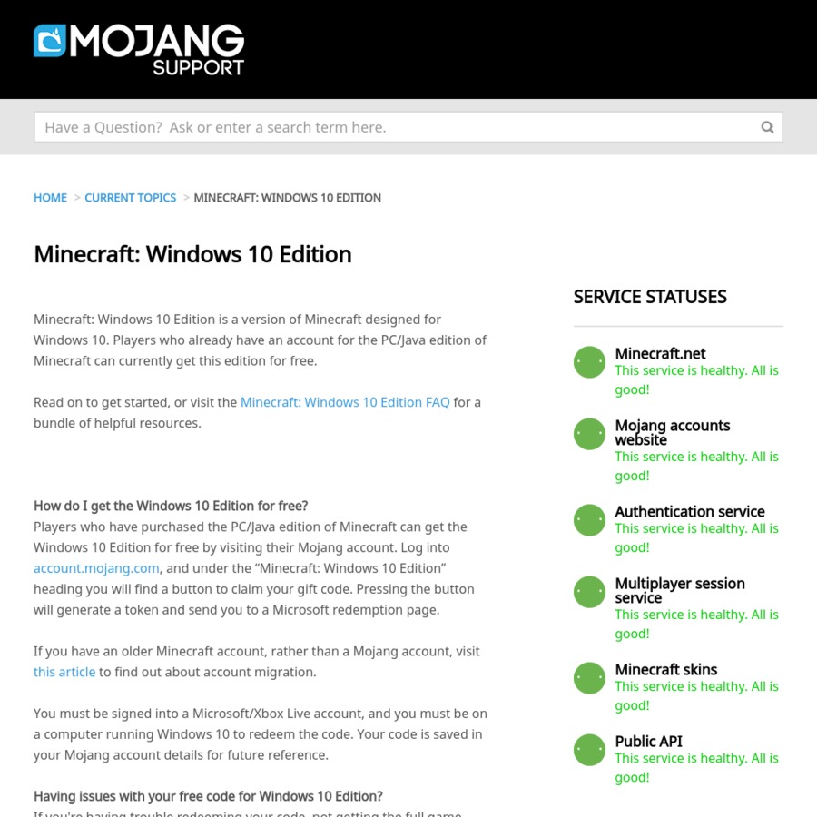 minecraft windows 10 edition free to