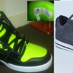 $30 Skate Shoes Osiris Nyc 83 Lime, Black and White Hi Top + Other Styles/Colours + Airwalk at TK Maxx Southport QLD
