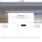 20% OFF SALE @ 4x4 Hub - 3 Days Only