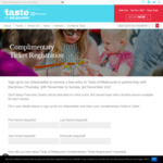 FREE Tickets to Taste of Melbourne