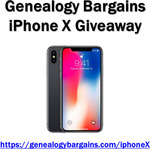 Win an iPhone X from Genealogy Bargains