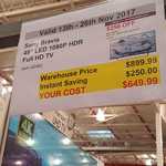 Sony Bravia 49" LED 1080P HDR Full HD TV $649.99 @ Costco Crossroad NSW (Membership Required)
