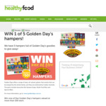 Win 1 of 5 Golden Day's hampers from Healthy Food Guide